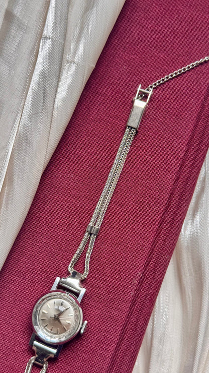 1960s Tugaris Manual Wind Watch, White Gold Plated Plated Case