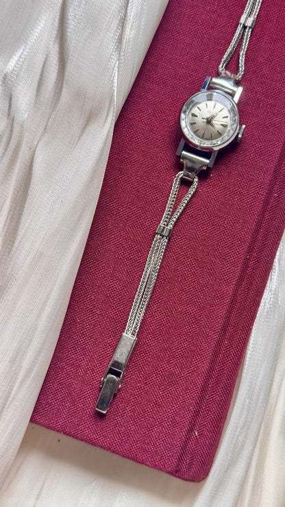1960s Tugaris Manual Wind Watch, White Gold Plated Plated Case