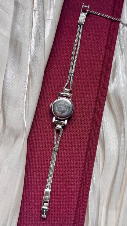 1960s Tugaris Manual Wind Watch, White Gold Plated Plated Case