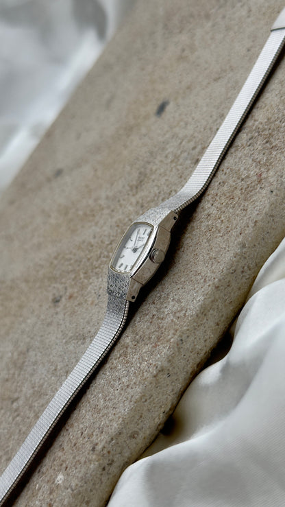 Mint 1985 Vintage Seiko Watch - White Gold Plated