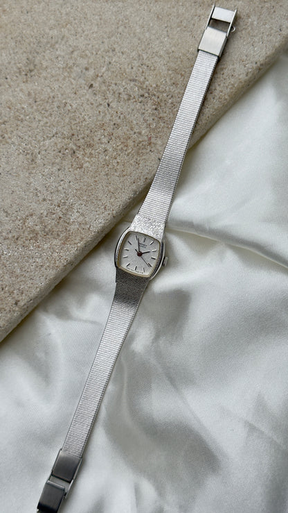 Mint 1985 Vintage Seiko Watch - White Gold Plated