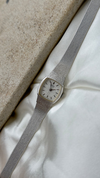 Mint 1985 Vintage Seiko Watch - White Gold Plated