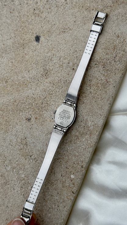 Mint 1985 Vintage Seiko Watch - White Gold Plated