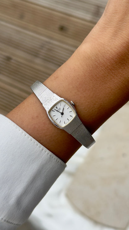 Mint 1985 Vintage Seiko Watch - White Gold Plated