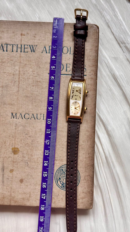 Vintage Noevir Dual Time Watch - New bespoke strap