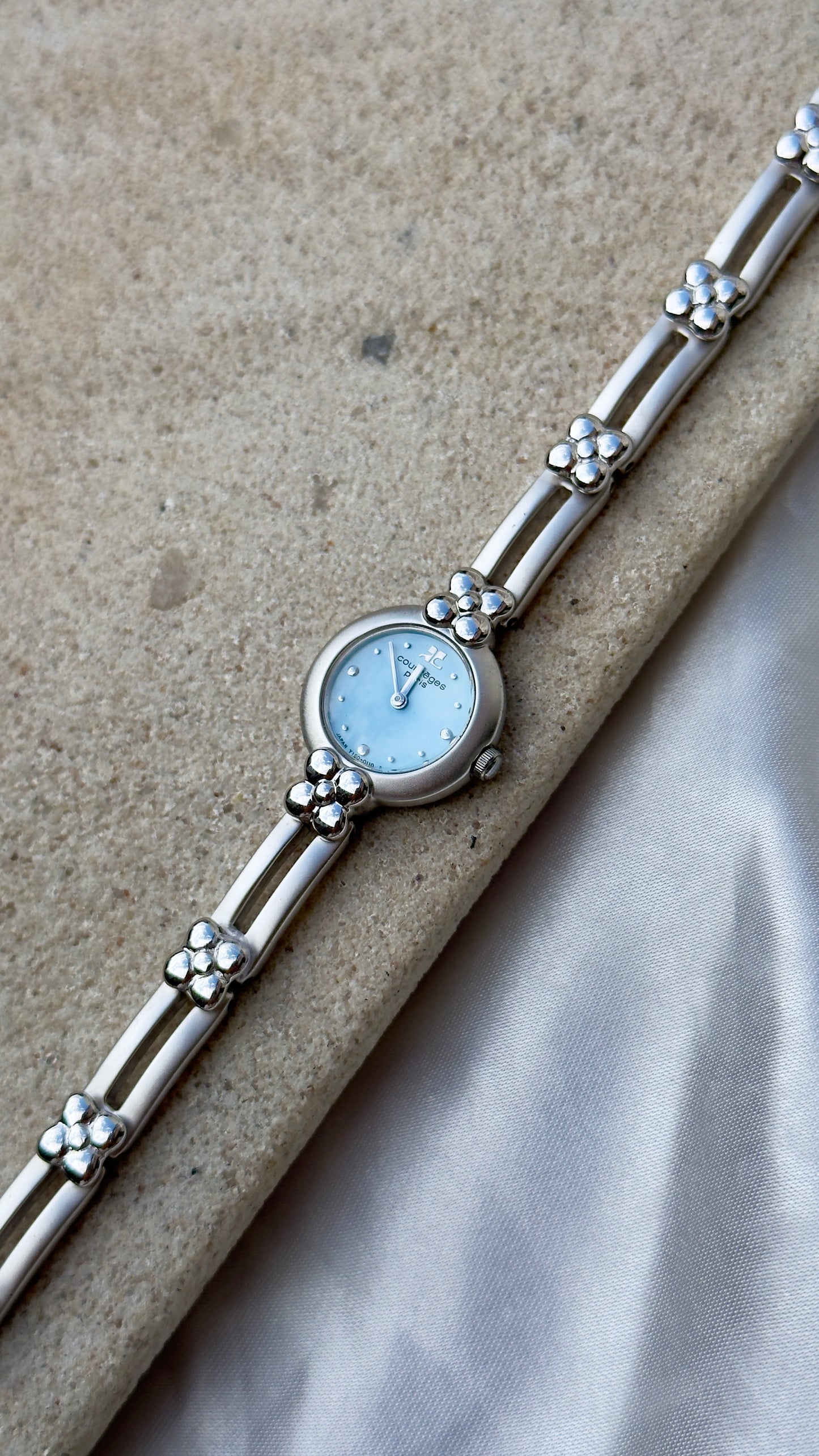 Courrèges Paris Vintage Watch 1999 - Baby blue dial