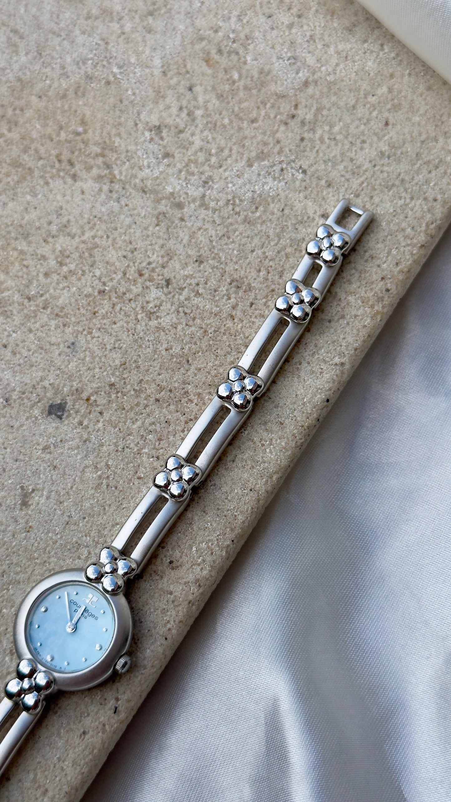 Courrèges Paris Vintage Watch 1999 - Baby blue dial