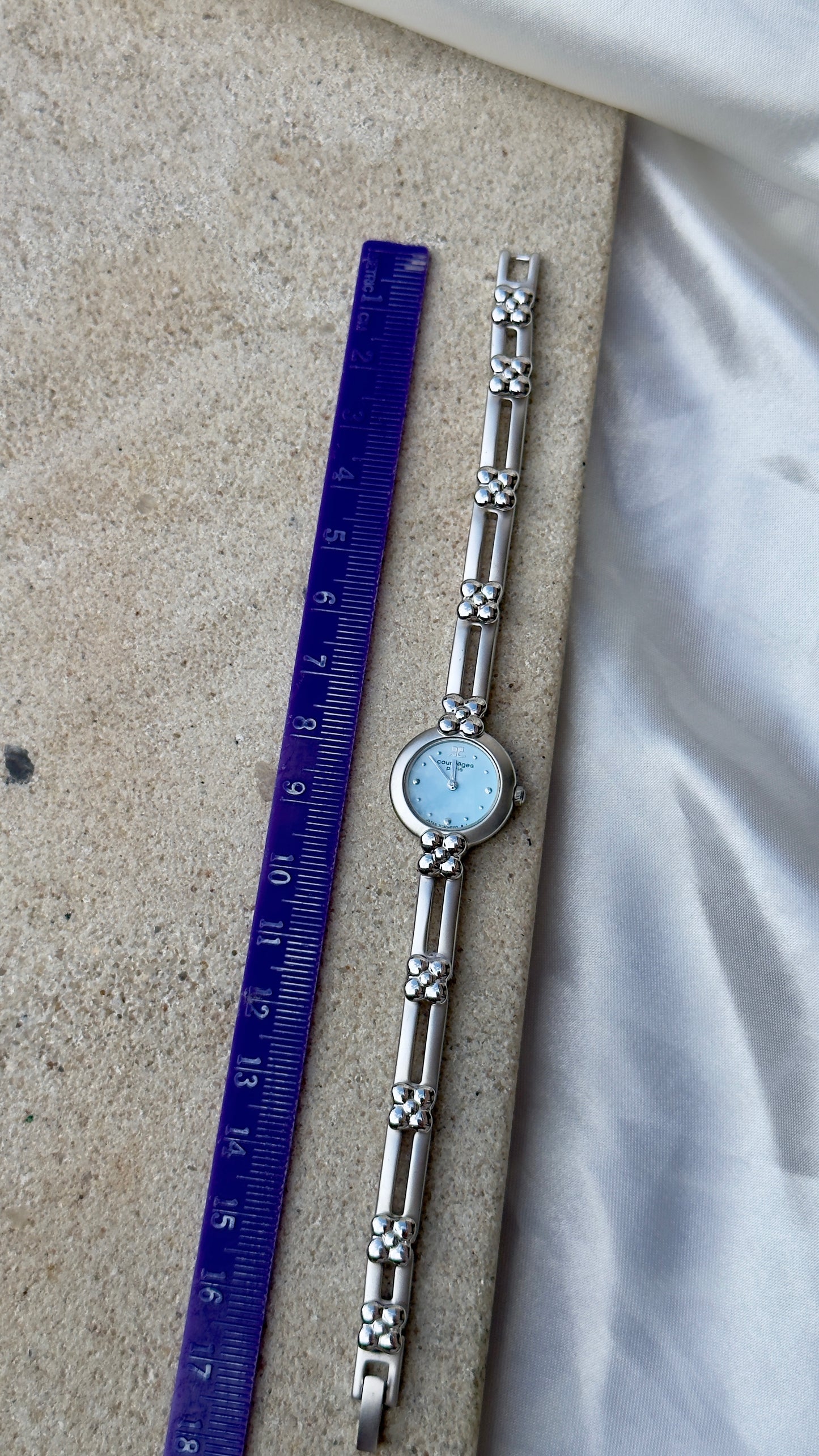Courrèges Paris Vintage Watch 1999 - Baby blue dial