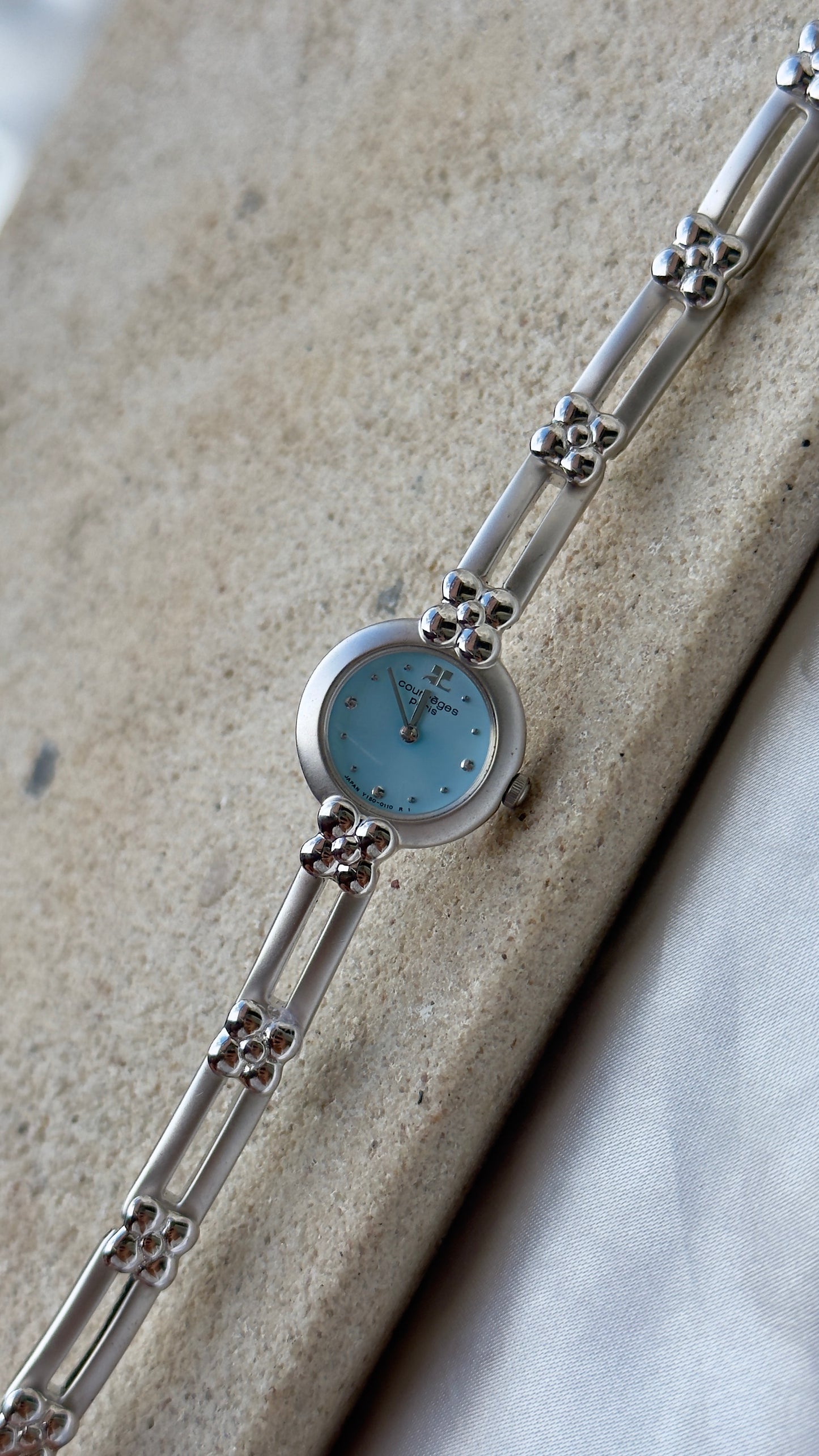 Courrèges Paris Vintage Watch 1999 - Baby blue dial