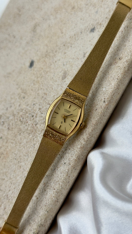 1982 Classic Citizen Vintage Watch - 18ct Gold Plated