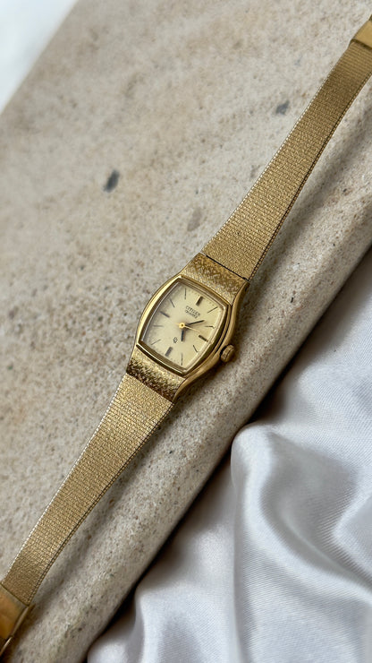 1982 Classic Citizen Vintage Watch - 18ct Gold Plated