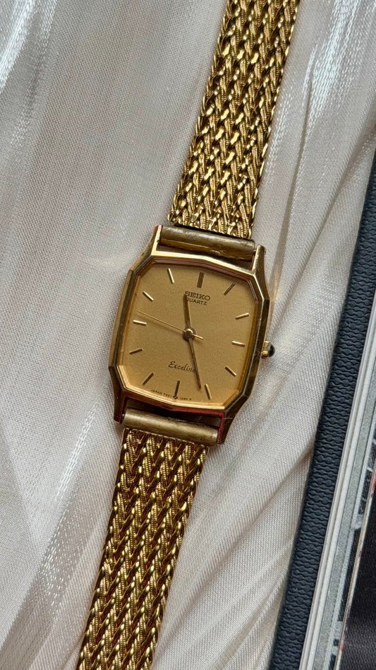 Seiko Exceline vintage watch - 18k gold plated