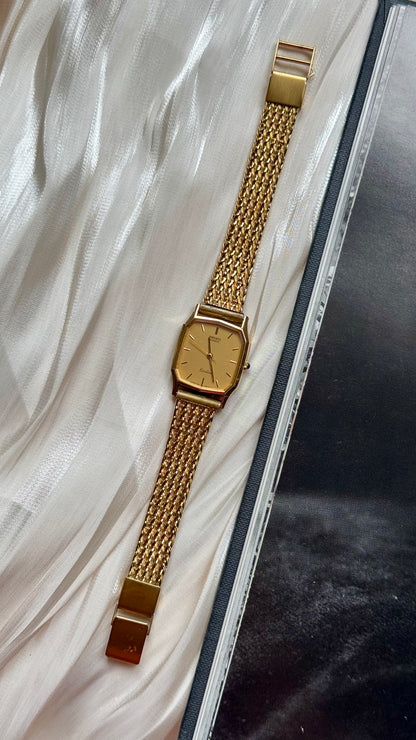 Seiko Exceline vintage watch - 18k gold plated