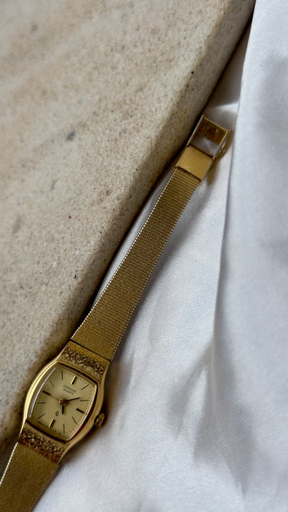 1982 Classic Citizen Vintage Watch - 18ct Gold Plated