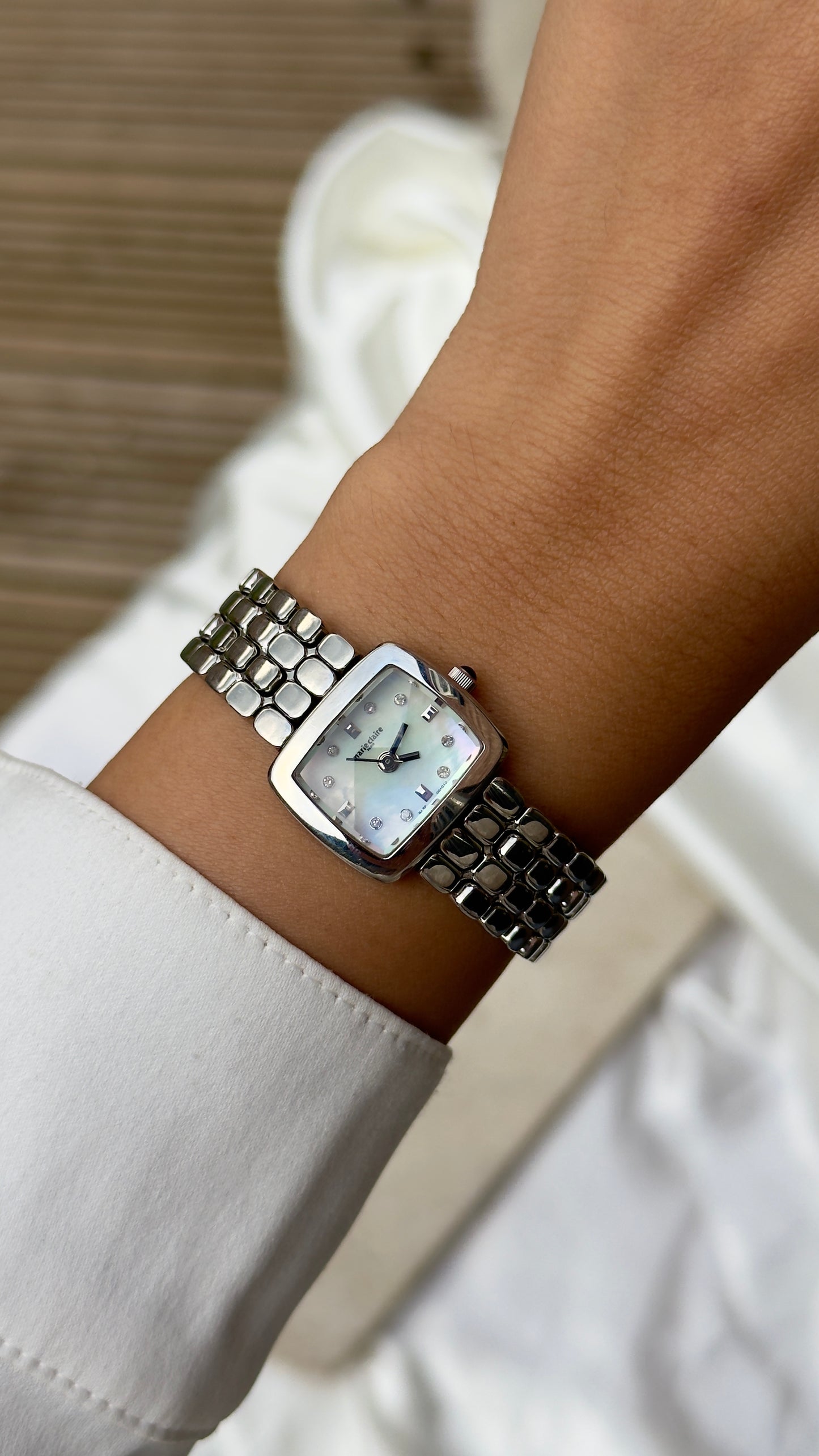 Marie Claire Vintage Dress Watch 1990s - Mother of Pearl dial