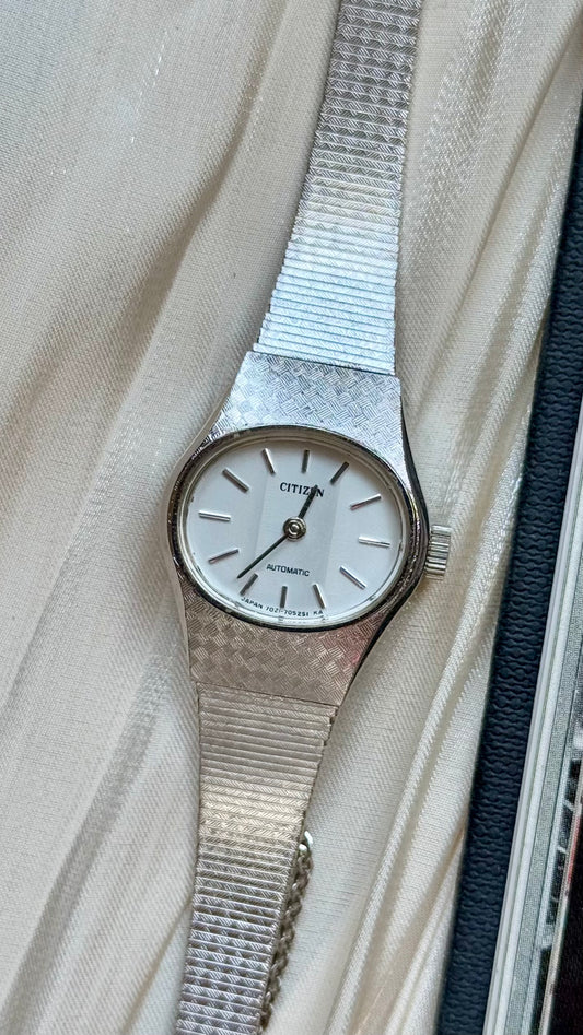 Citizen Automatic vintage watch - white gold plated 1970s
