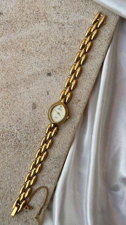 Junghans Astra Vintage Watch 1992 - Marquise Shaped Dial, Gold Plated