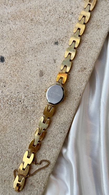 Junghans Astra Vintage Watch 1992 - Marquise Shaped Dial, Gold Plated