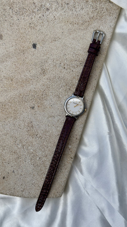 Yves Saint Laurent vintage watch (YSL) 1990s - Bespoke genuine leather