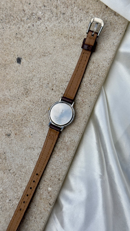 Yves Saint Laurent vintage watch (YSL) 1990s - Bespoke genuine leather