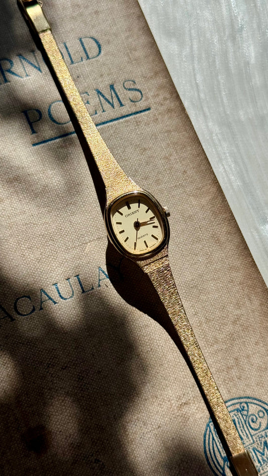 ORIENT Vintage Watch 1980s - Gold Plated