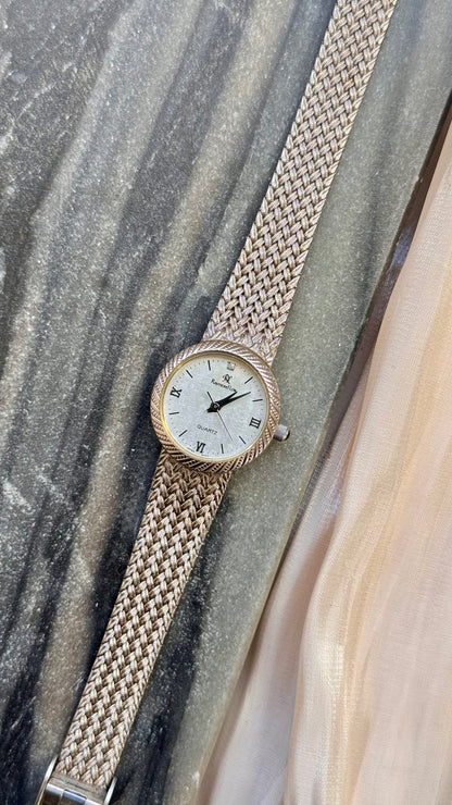 Vintage Raymond Low 1990s Watch - Adjustable Mesh Strap