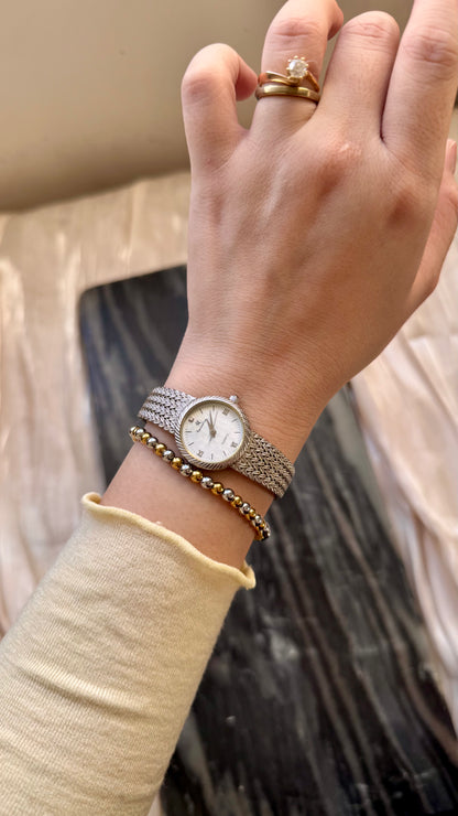 Vintage Raymond Low 1990s Watch - Adjustable Mesh Strap