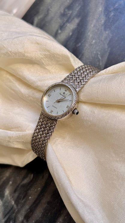Vintage Raymond Low 1990s Watch - Adjustable Mesh Strap