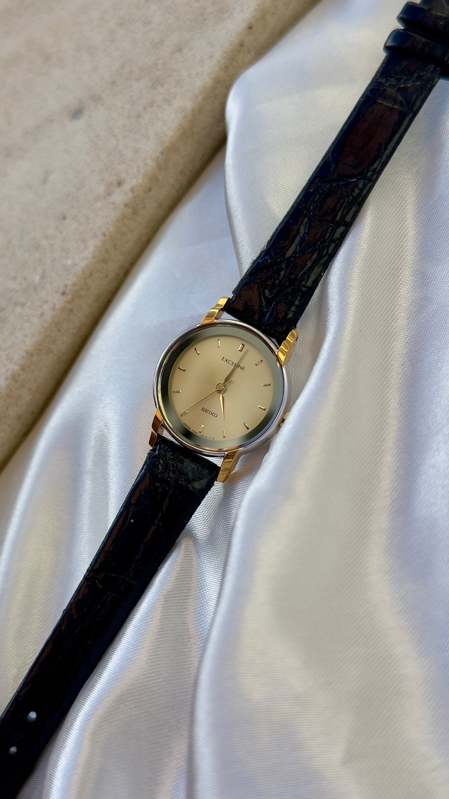 Near Mint - Vintage Seiko Exceline 1991 Watch - Gold Plated