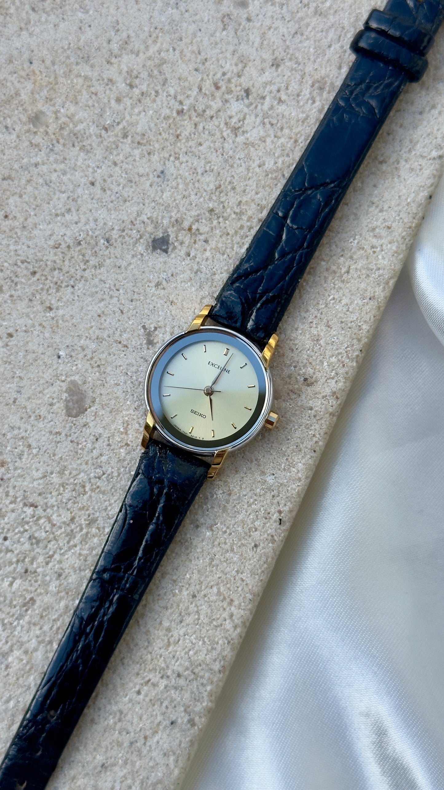 Near Mint - Vintage Seiko Exceline 1991 Watch - Gold Plated