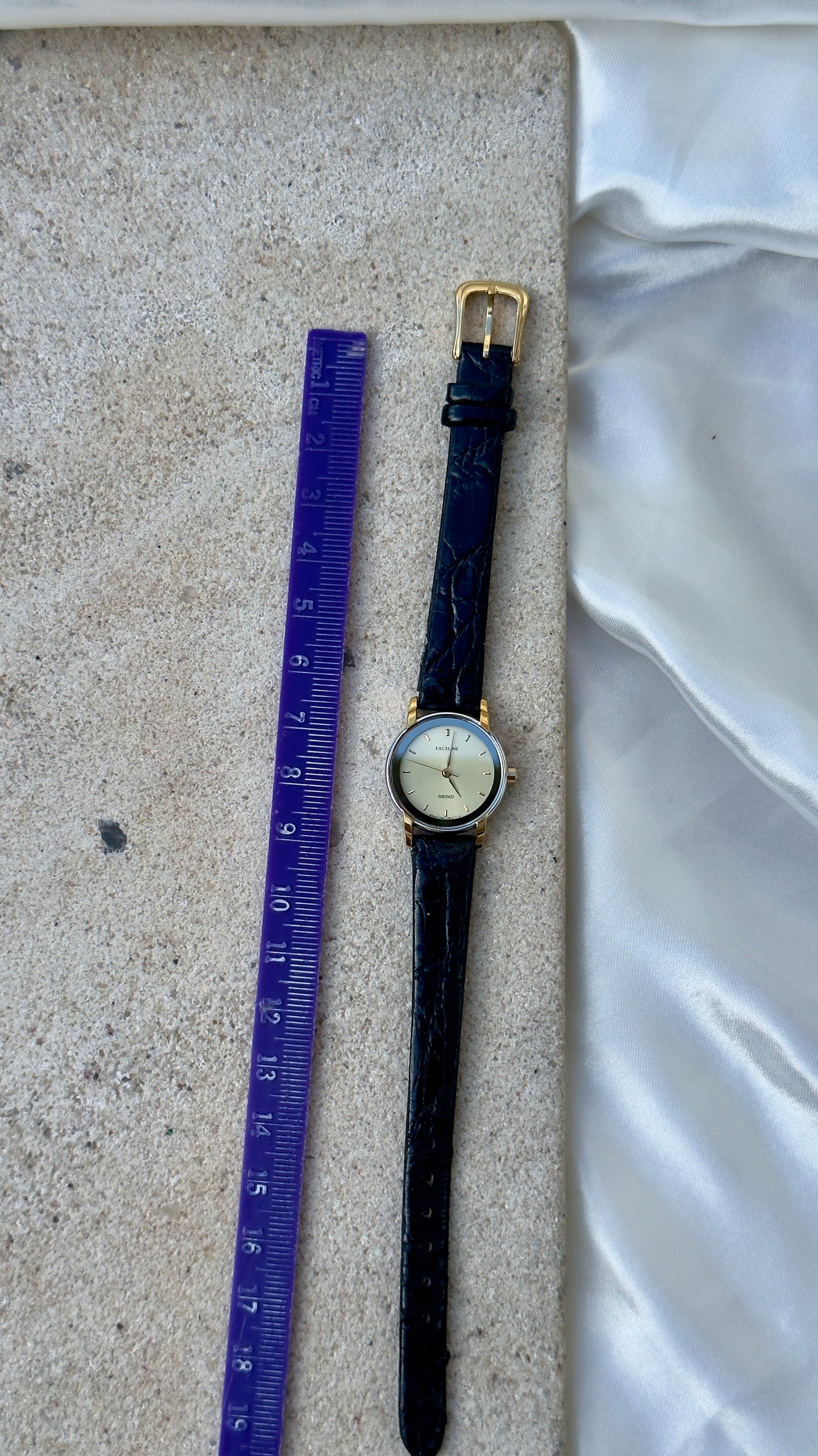 Near Mint - Vintage Seiko Exceline 1991 Watch - Gold Plated