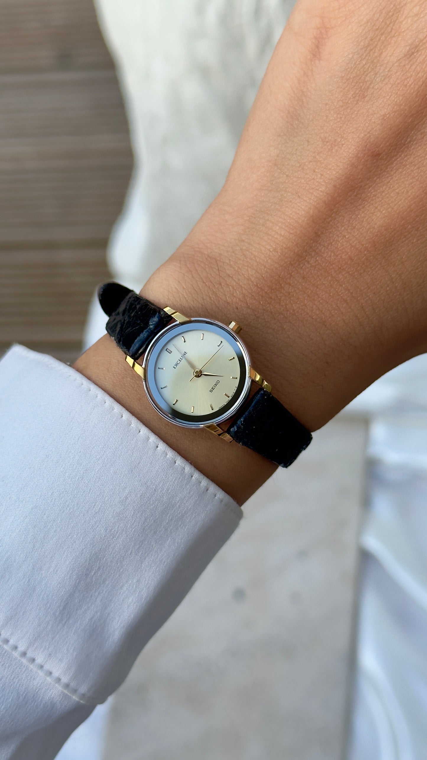 Near Mint - Vintage Seiko Exceline 1991 Watch - Gold Plated