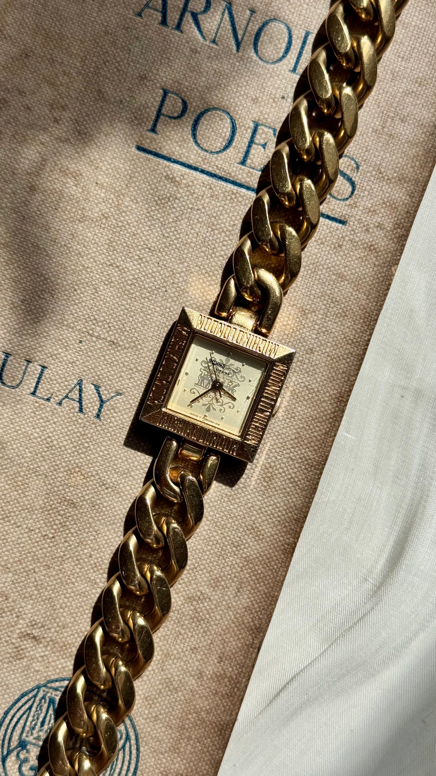 Michiko Koshino London Vintage Watch 1980s - Gold Plated