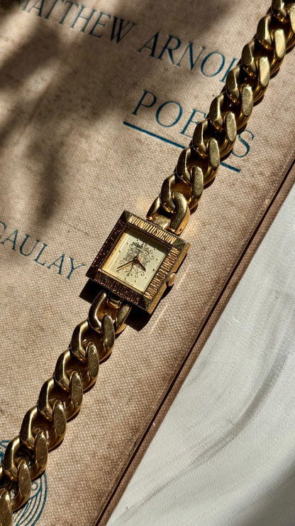 Michiko Koshino London Vintage Watch 1980s - Gold Plated