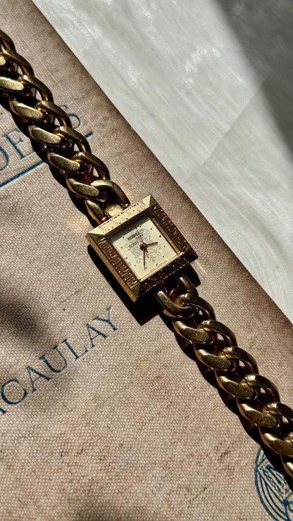 Michiko Koshino London Vintage Watch 1980s - Gold Plated