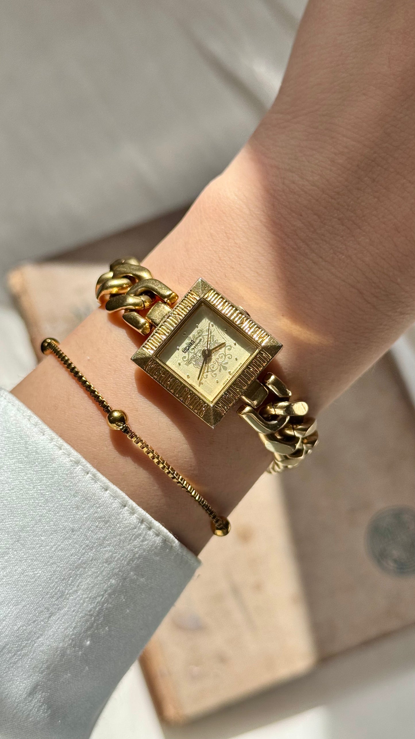Michiko Koshino London Vintage Watch 1980s - Gold Plated