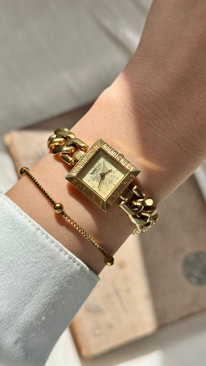 Michiko Koshino London Vintage Watch 1980s - Gold Plated