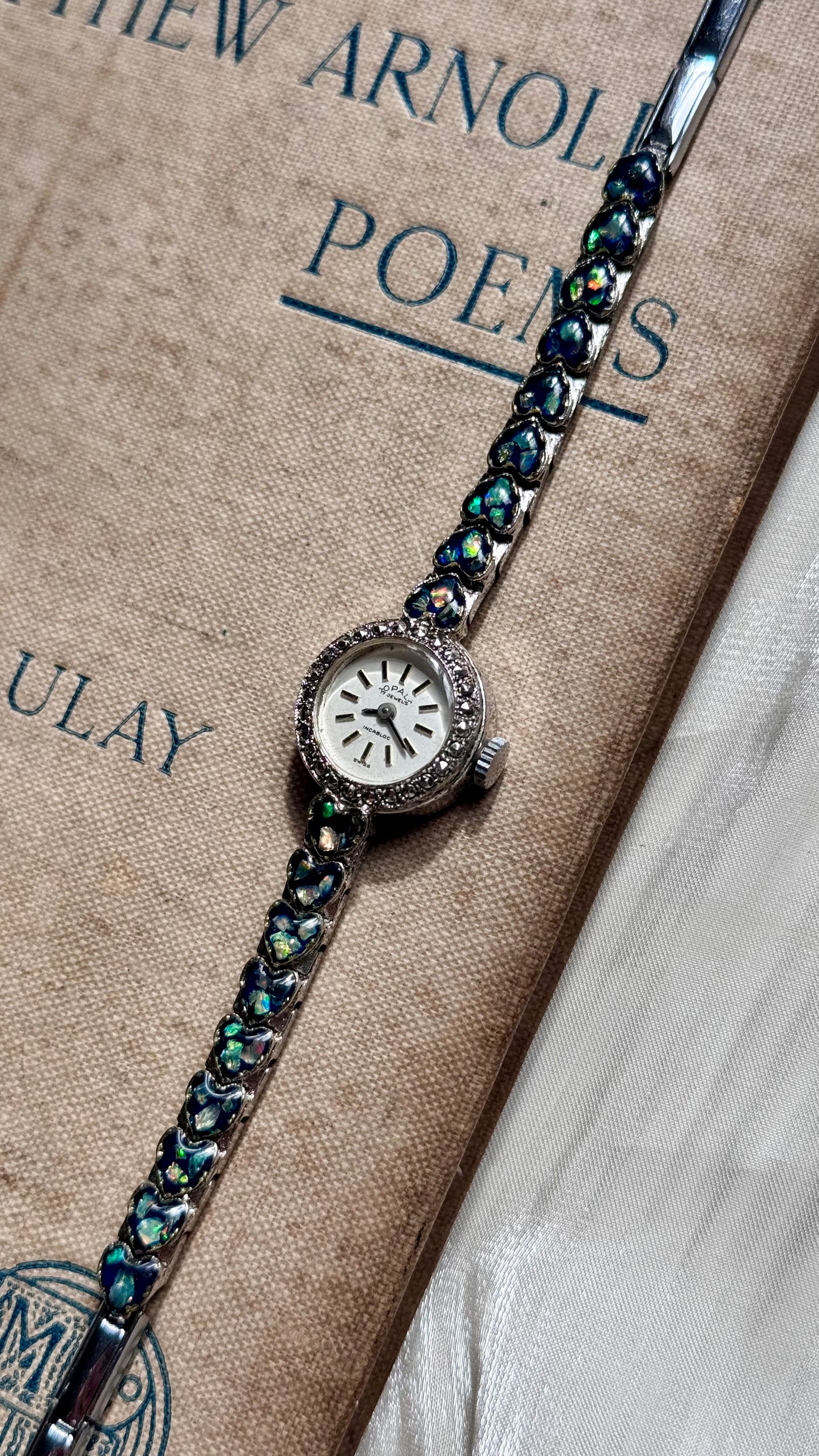 Opal Incabloc Manual Watch,  Swiss Movement 1970s