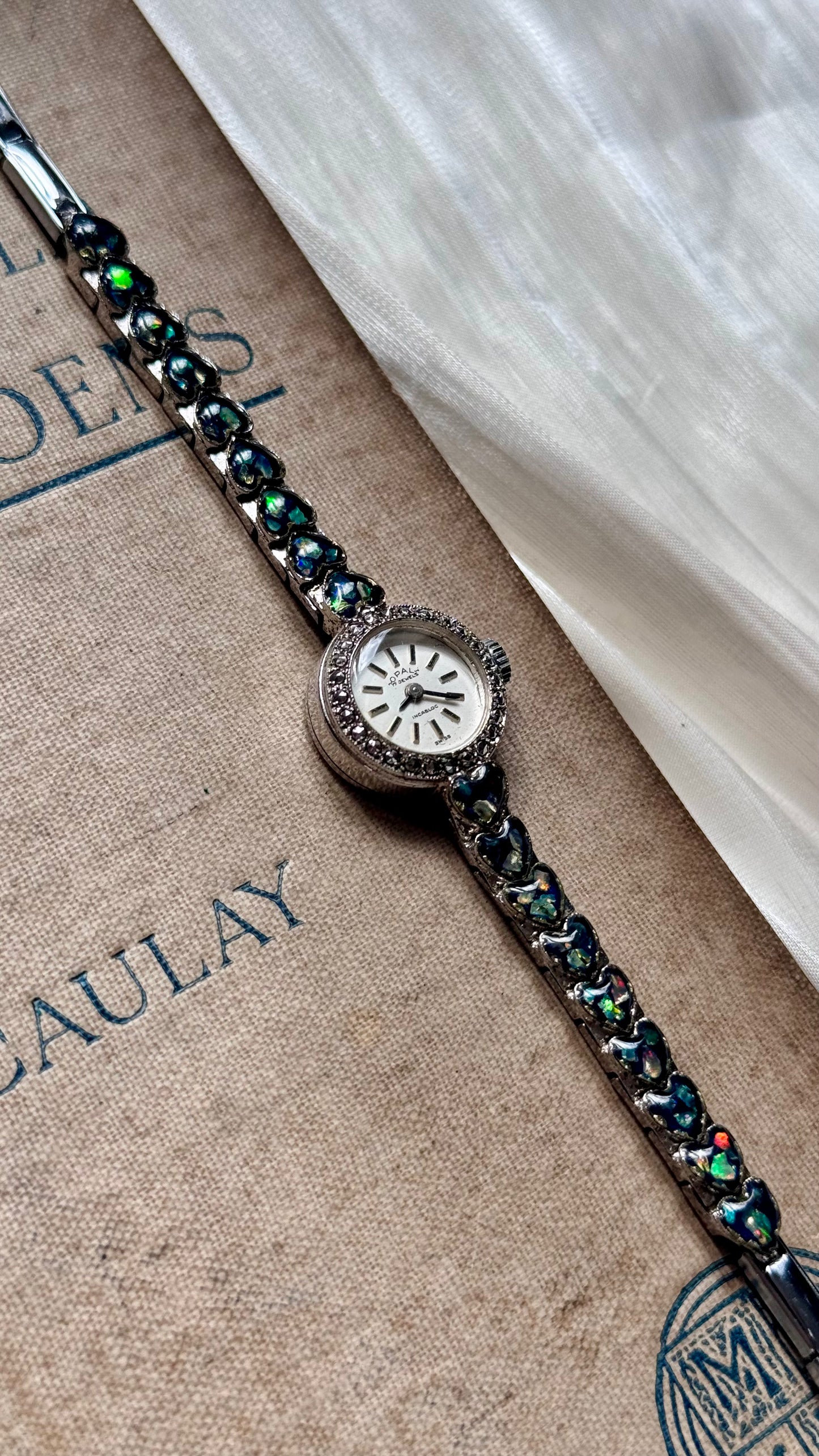 Opal Incabloc Manual Watch,  Swiss Movement 1970s