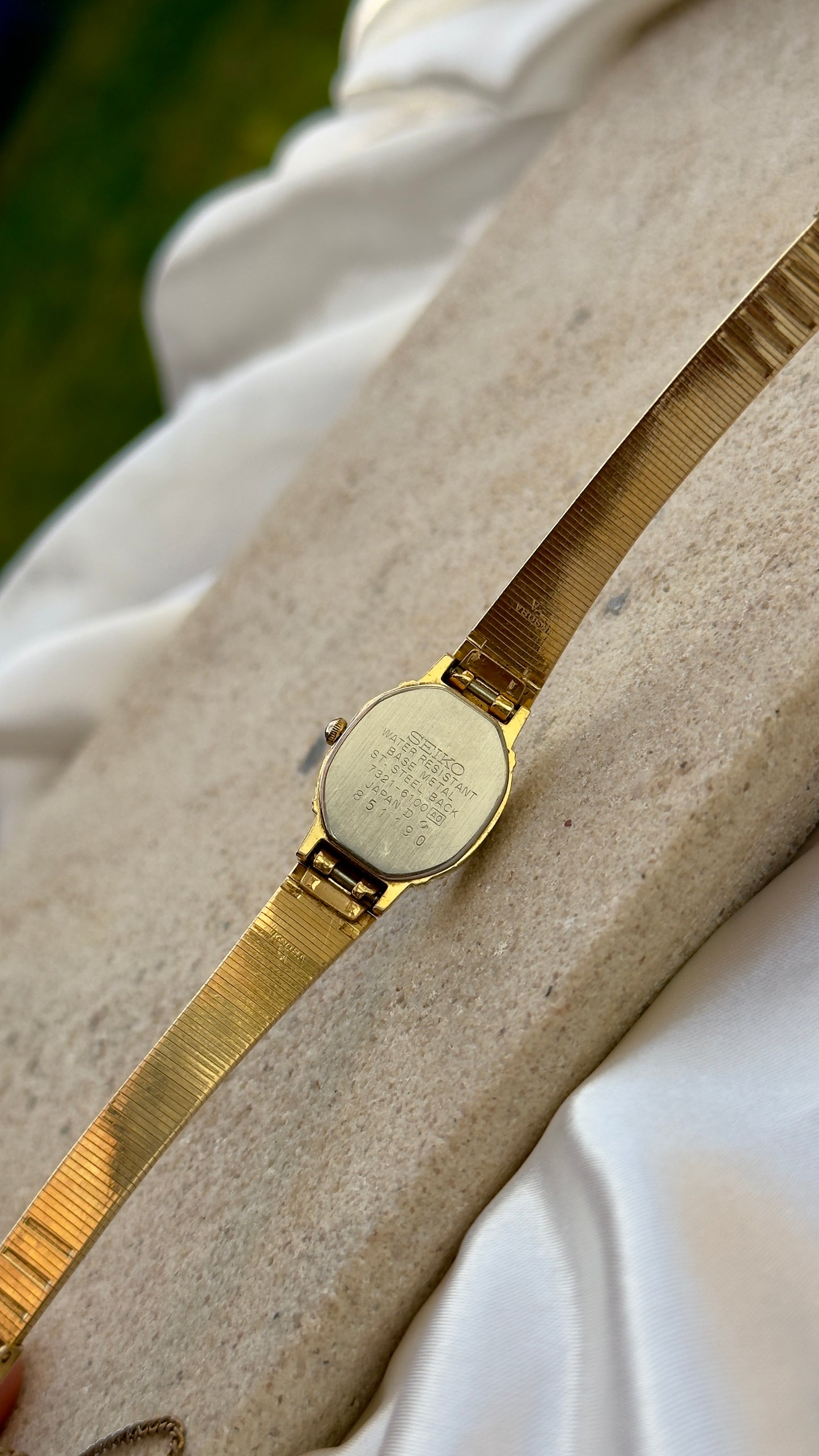 Super Rare Find Vintage Seiko Watch 1988 - 18k Gold Plated