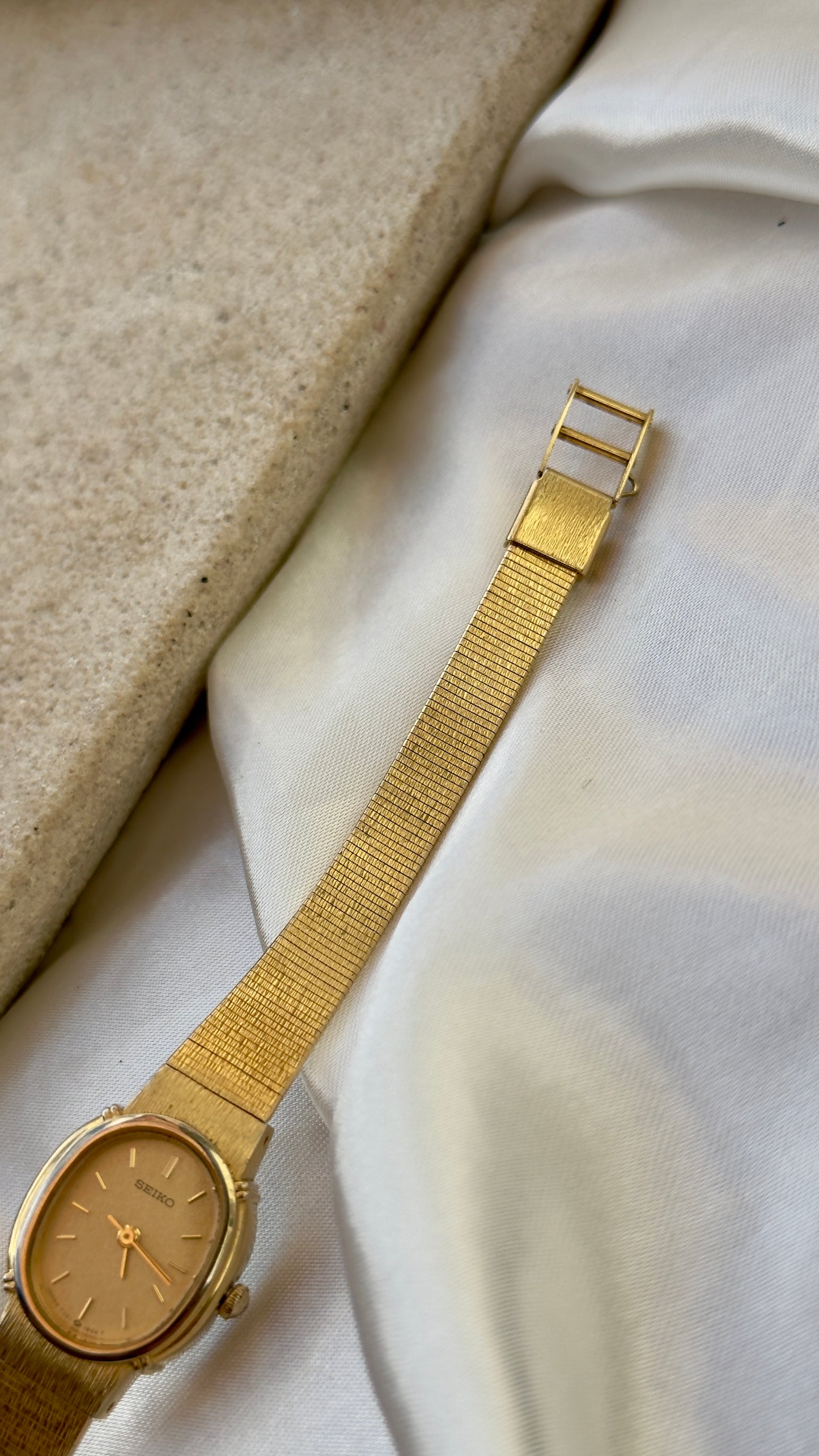 Super Rare Find Vintage Seiko Watch 1988 - 18k Gold Plated