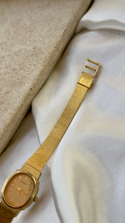 Super Rare Find Vintage Seiko Watch 1988 - 18k Gold Plated