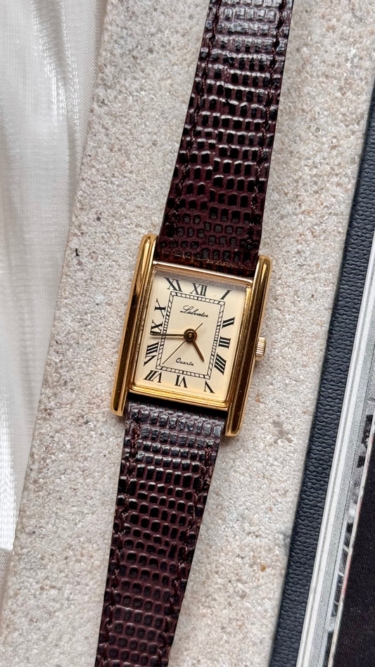 Salvator ladies' vintage tank watch