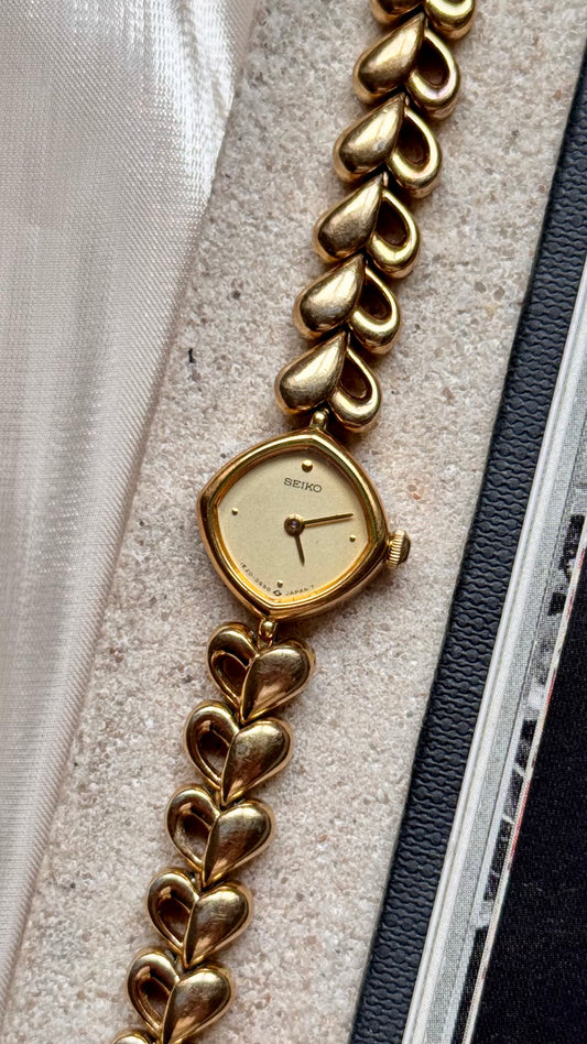 Seiko vintage watch - 18ct Gold Plated - Rare Find