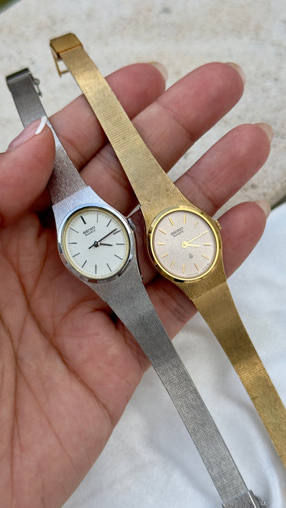 Seiko Vintage Watches Oval Dial