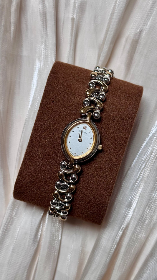 1980s Vintage Ricoh Château Watch - Gold and Palladium Plated - Near Mint Condition