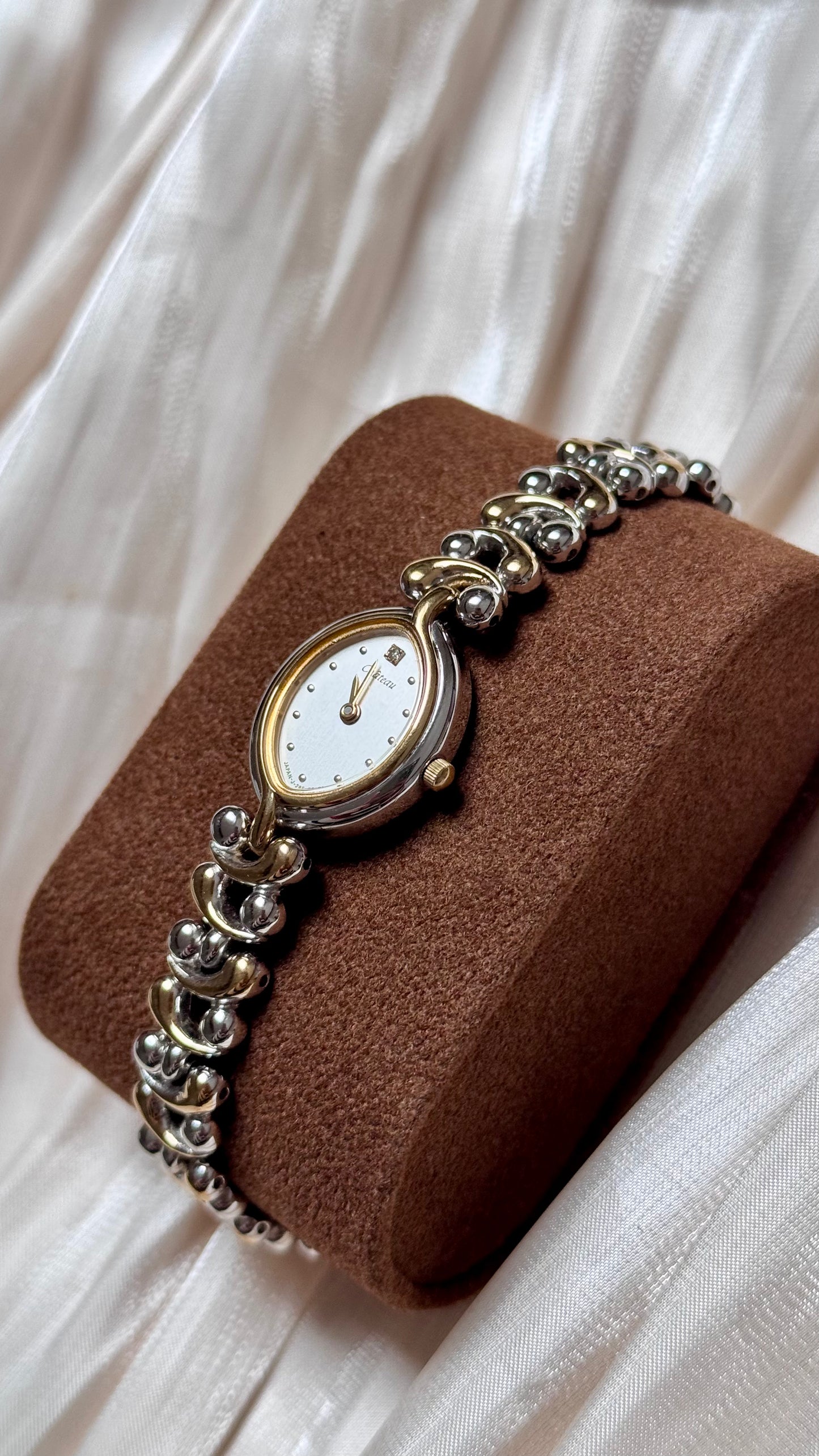 1980s Vintage Ricoh Château Watch - Gold and Palladium Plated - Near Mint Condition