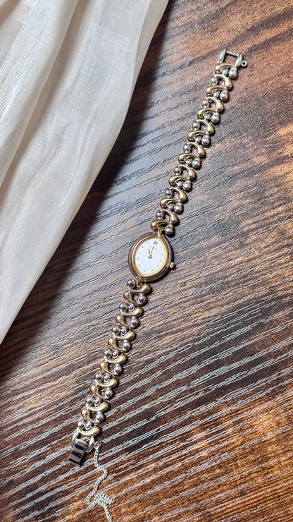 1980s Vintage Ricoh Château Watch - Gold and Palladium Plated - Near Mint Condition
