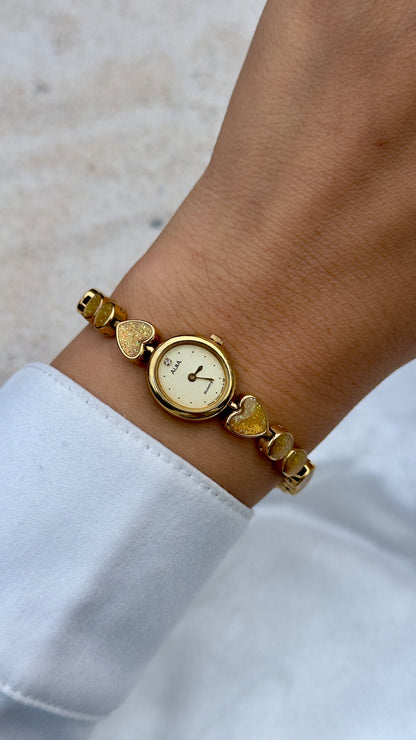 1999 Vintage Seiko Alba Watch - Heart bracelet