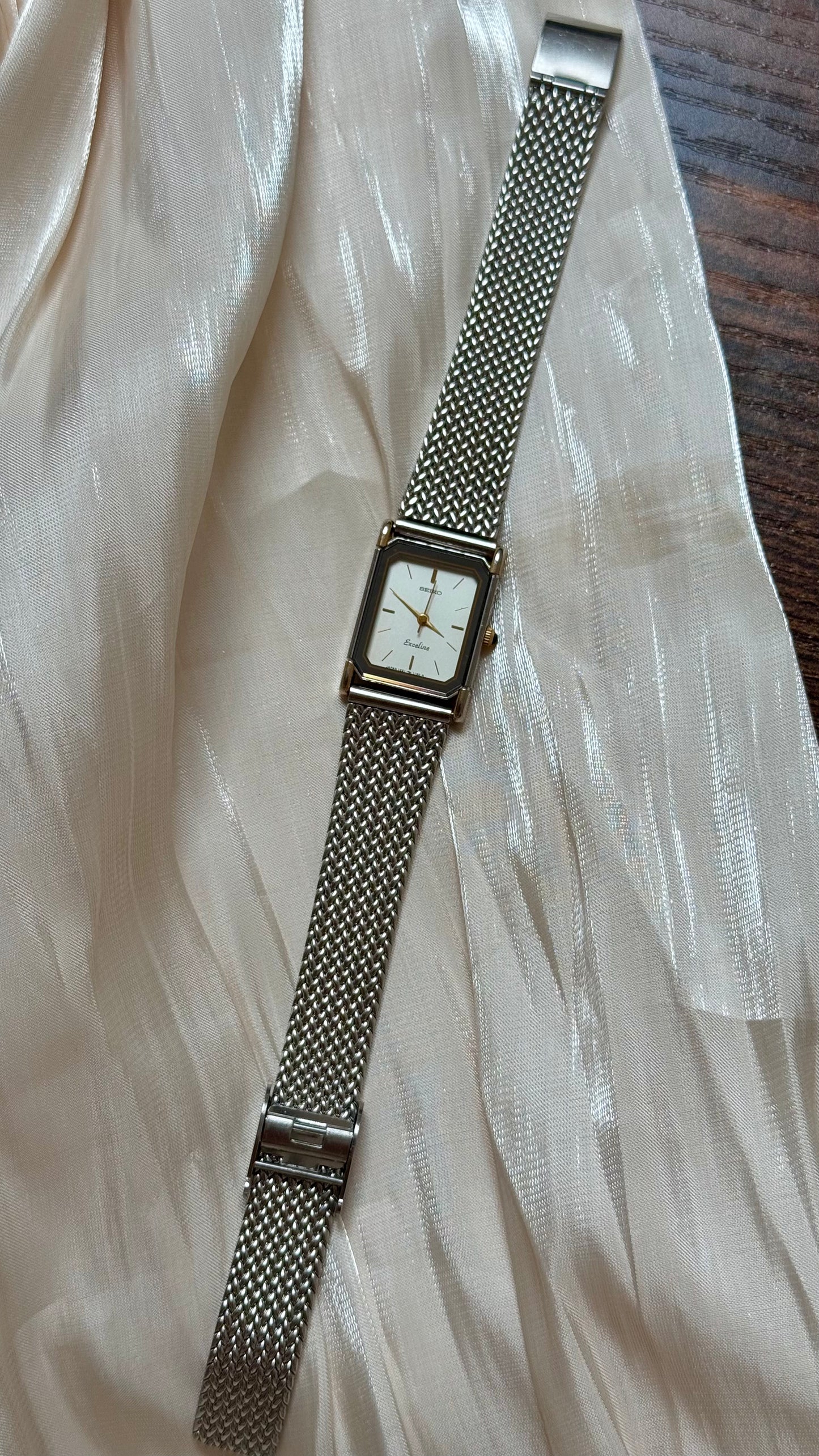 1996 Vintage Seiko Exceline Tank Watch